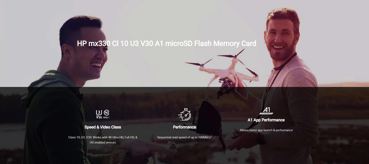 HP MX330 64GB Cl 10 U3 V30 A1 microSDXC Flash Memory Card Price in BD